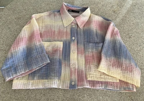 Lot Of 2 Button Down Shirts By Zara & Shein (XS) - Picture 4 of 11