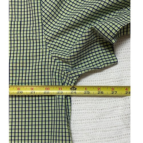 Lincs David Chu Green Checkered Mens Button Up - Picture 10 of 11