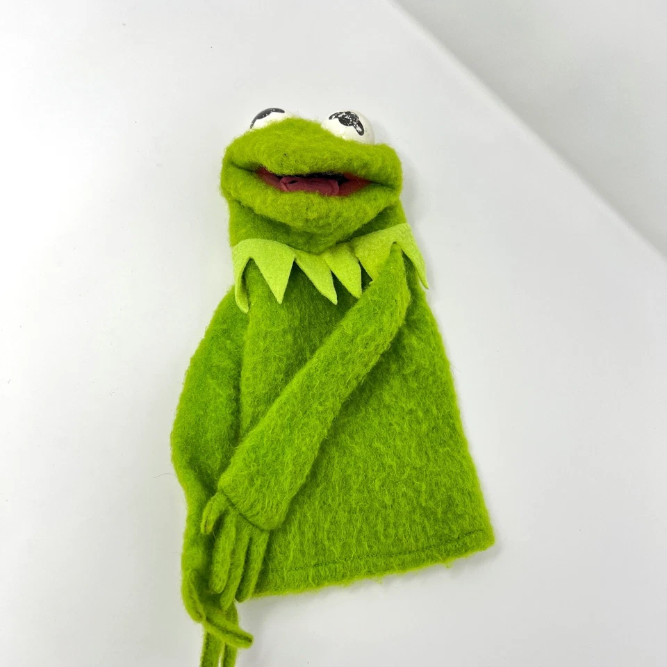 Marioneta de mano Fisher Price Jim Henson Muppets Kermit The Frog 1978 vintage #860 Foto 2 de 4