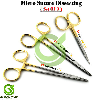 Kit Chirurgical Dentaire Basique En Acier Inoxydable - Rétracteurs Minnesota, Ciseaux Iris - Garantie 3 Ans