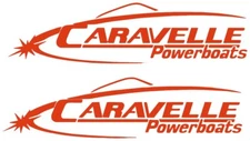 CARAVELLE POWER BOATS STICKER DECAL FISHING *ANY SIZE OR COLOR BUY 1 GET 1 FREE