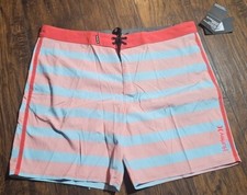 Hurley boardshorts swim surf skate trunks Mens Sz 40 red blue 55 NWT