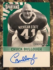 Chuck Bullough 2003 TK Legacy Michigan State Spartans Auto Autograph #MSU8