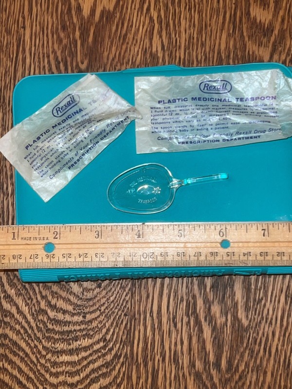 Vintage Ruhl's Drug Store The Rexall Store Manheim PA Advertising Plastic Spoon 