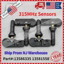 US STOCK (4PCS) TIRE PRESSURE SENSOR TPMS FOR GM CHEVY 315MHz SYSTEM 13586335