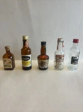 Lot of Vintage Mini Liquor Bottles - Variety of Brands