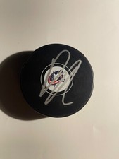 Columbus Blue Jackets DENTON MATEYCHUK Signed Hockey Puck