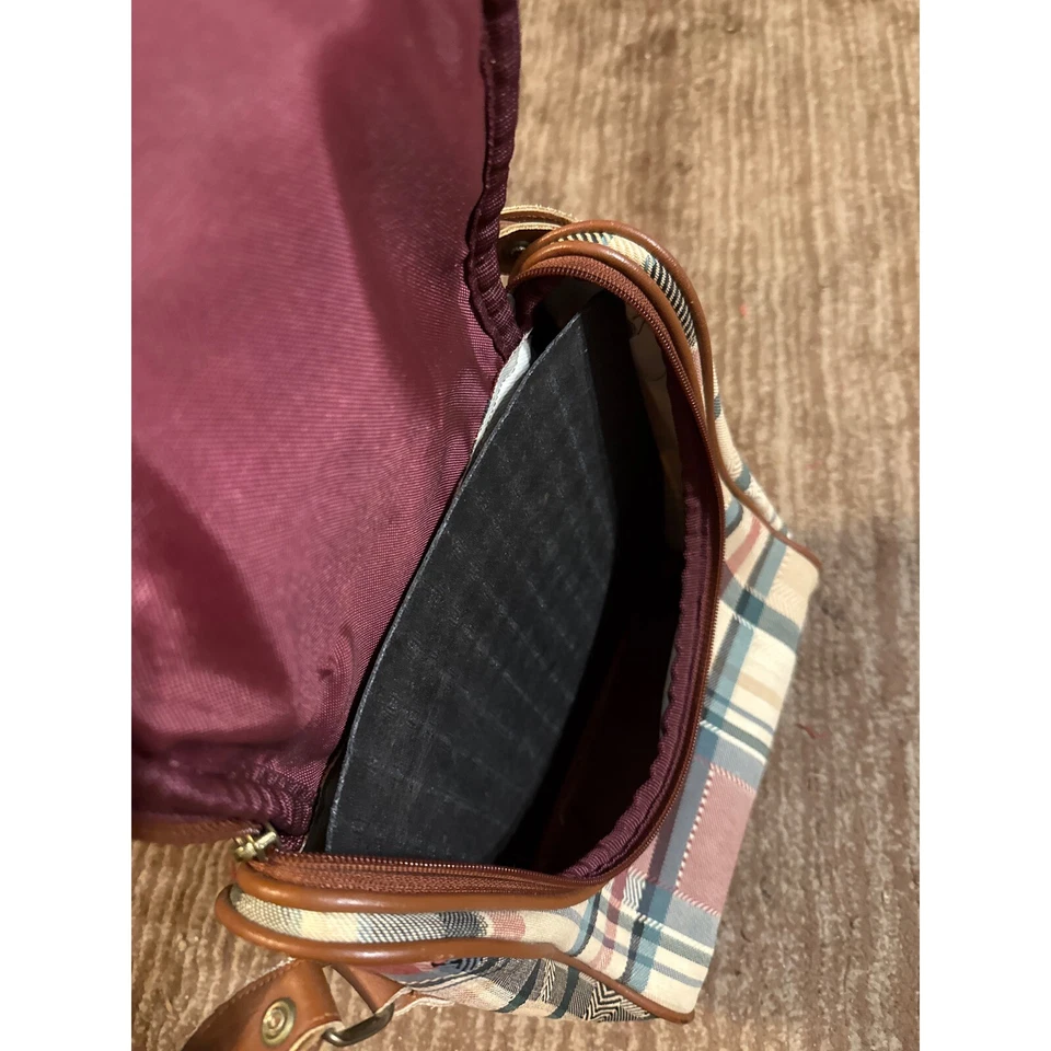 Bolsa de viaje vintage Etienne Aigner a cuadros equipaje de mano Foto 3 de 3