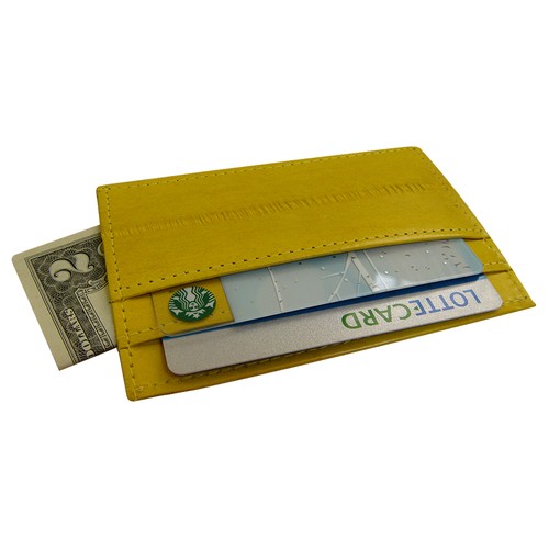 Genuine Eel Skin ID Holder Transportation Card Holder Credit Card Purse - Picture 90 of 92