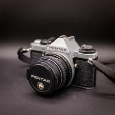 Pentax ME Super 35mm SLR Film Camera with 50 mm lens Kit