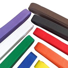 MARTIAL ARTS BELTS KARATE TAEKWONDO JUDO KICKBOXING BELTS KIDS 150cm & 280cm