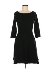 Chaps Women Black Casual Dress M