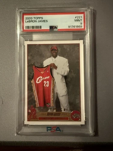 2003 Topps LeBron James Rookie RC #221 PSA 9 Mint Cavaliers
