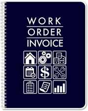 Work Order Invoice Book/Contractor Carbonless Job Order Tracking Log Book - W...