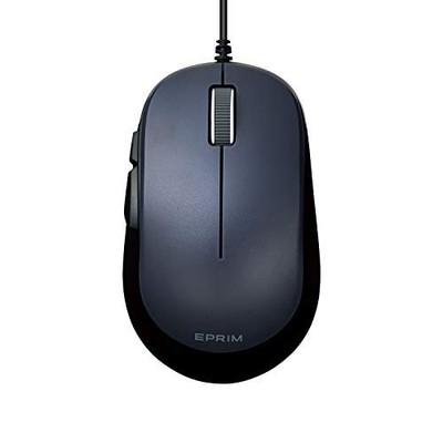 ELECOM Wired Mouse Medium Size 5 Buttons Back and Forward Buttons BlueLED EPRIM