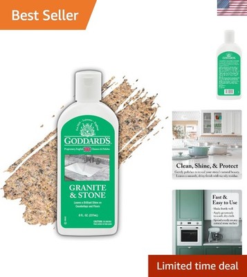 Goddard's 8oz Granite & Marble Polish - Brilliant Shine & Water Stain Protection