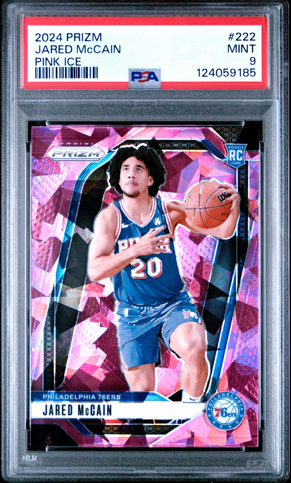 2024 PANINI PRIZM PINK ICE #222 JARED MCCAIN PSA 9
