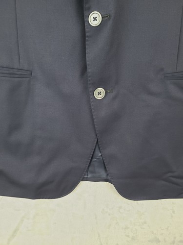 Samuelsohn Sport Coat Performance Mens 44R Navy Blue Loro Piana Extreme Blazer - Picture 4 of 14