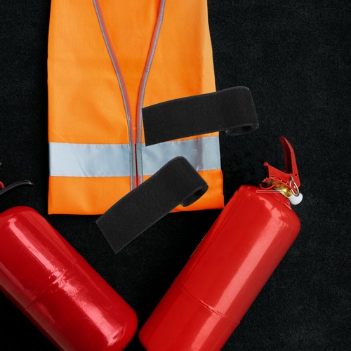 2 Pcs Car Fire Extinguisher Strap Fighter Accessory Adhesive Auto - Picture 9 of 12