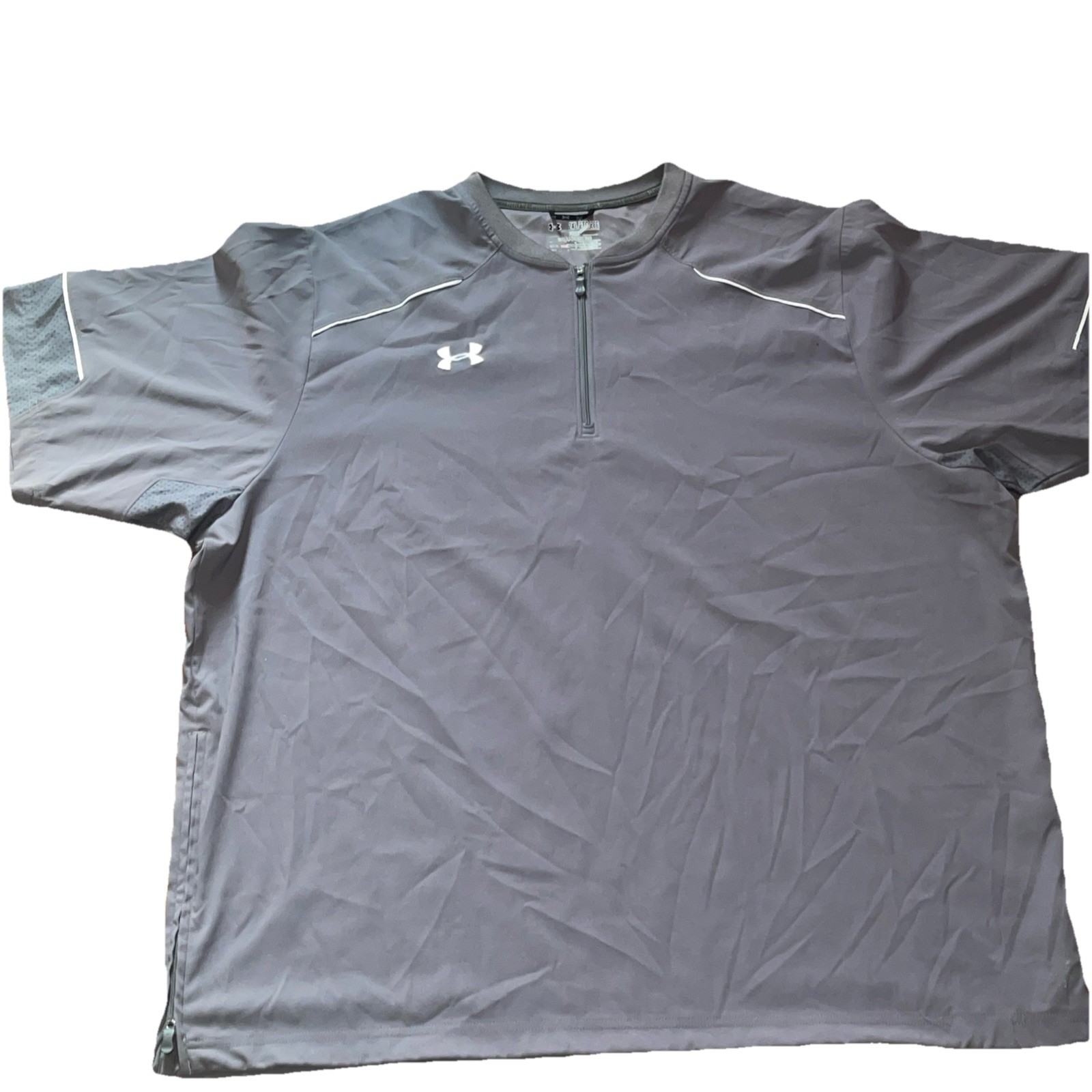 Under Armour Batting Cage Jacket S Gray Men Baseball Coach W