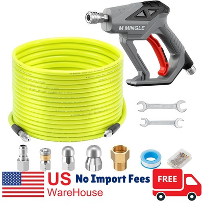 #ad #ad Sewer Jetter Kit for Pressure Washer 100 FT Drain Cleaner Hose with Power Washer $59.99