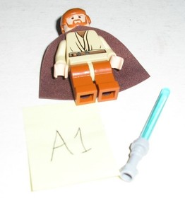 Lego Star Wars OBI-WAN KENOBI (Dark Orange Legs) Minifigure 7255 (Minty) *A1*