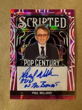 Paul Williams Signed 2024 Leaf Pop Century #/4 Auto #SC-PW1 500 On The Bandit