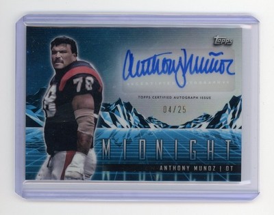 2024 Topps Midnight Football ANTHONY MUNOZ Horizon Auto #d 04/25 Moonrise