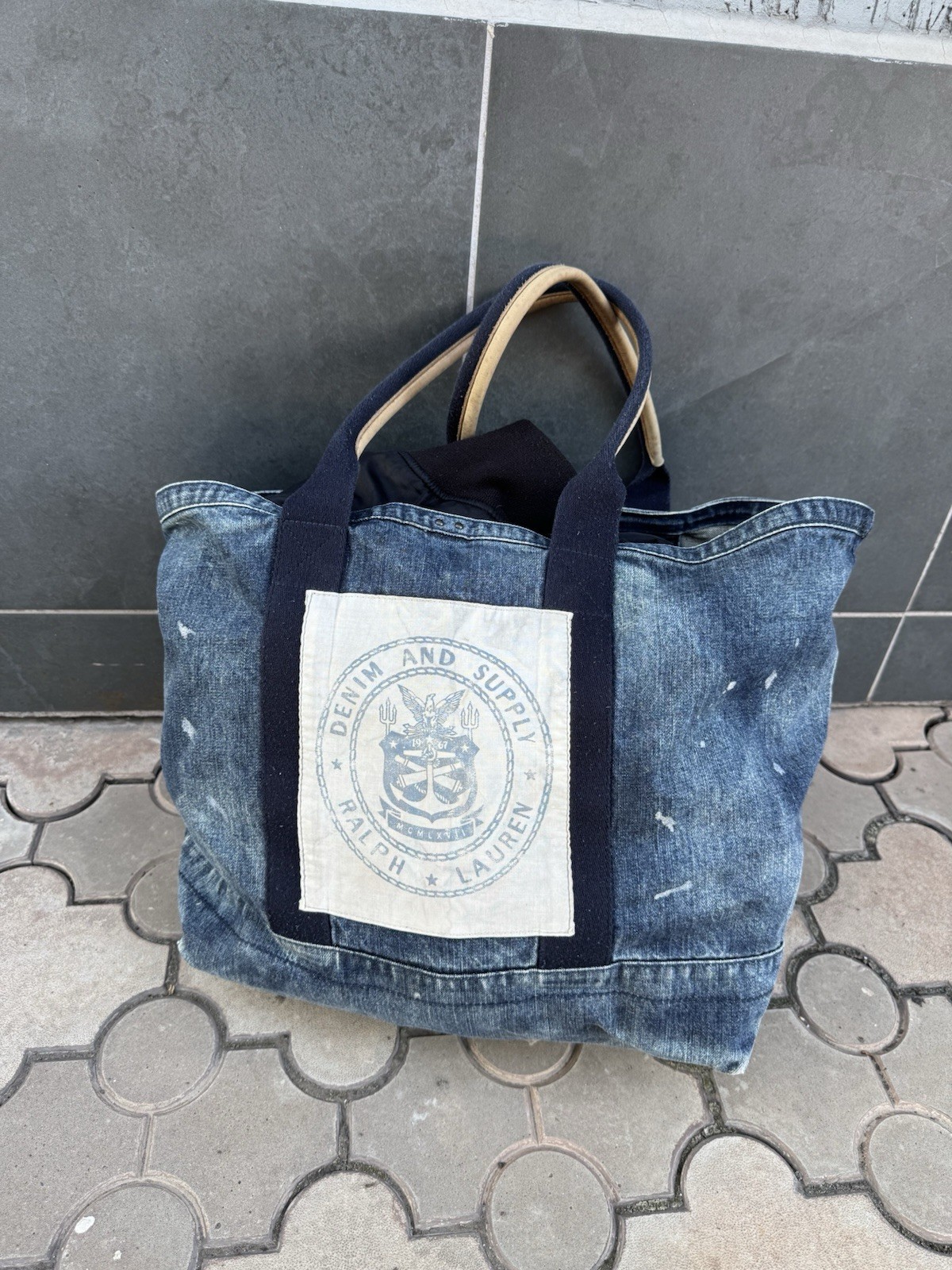 Vintage Denim Supply Polo Ralph Lauren Denim Tote Bag