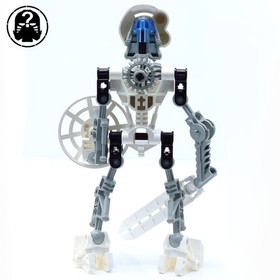 Lego Bionicle - 8536 - Toa Mata of Ice - Kopaka - Complete 2001 Set - Whitened