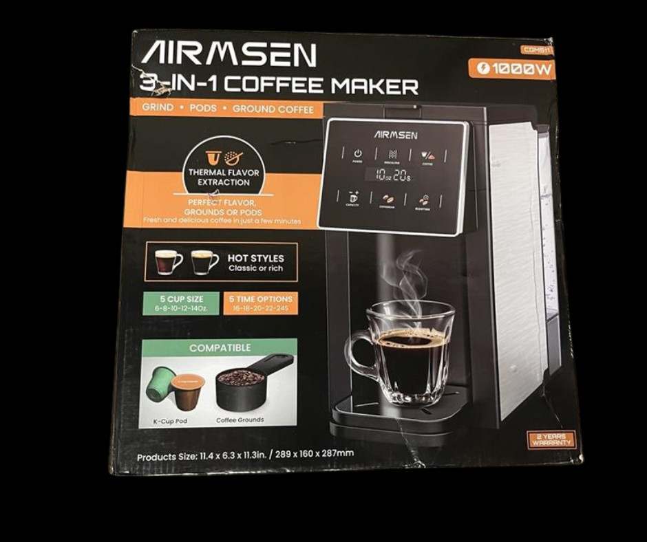 With Grinder, K Cup Coffee Machine Co