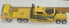 Vintage Yellow Mini Tonka Low Boy Semi With Bulldozer 1970’s