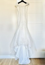 Lace Off-the-Shoulder Corset Mermaid Wedding Dress - M Fits All Sizes