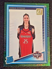 Sonia Citron Green Shimmer Rated Rookie Card ( 2025 Panini Donruss WNBA #87 RC )