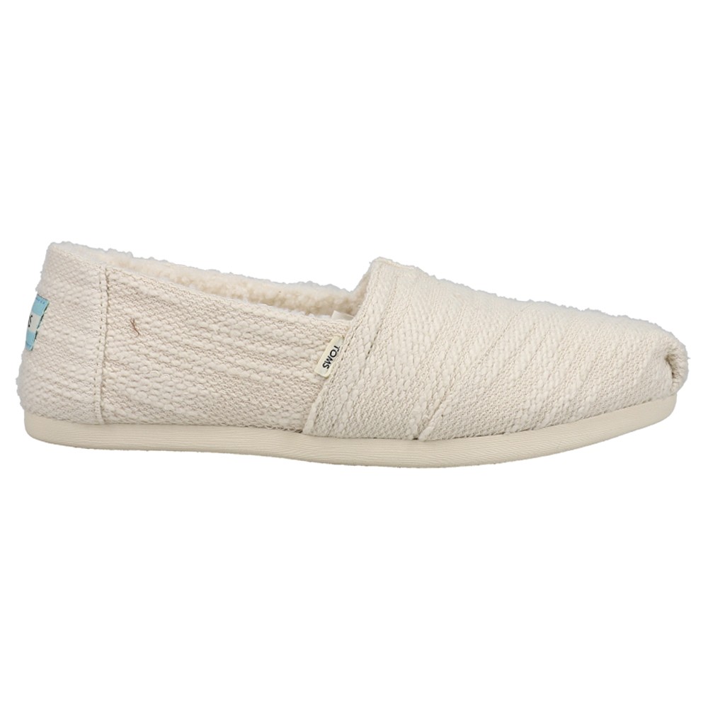 TOMS Alpargata Cozy Slip On  Womens Off White Flats Casual 10017349T