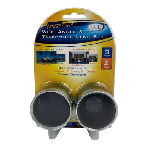 Digital Concepts Video Wide Angle & Telephoto Lens Set KIT-1337D - Picture 1 of 6
