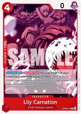 Lily Carnation - Normal OP06-015 Wings of the Captain NM