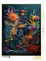 Calvendo Puzzle Colorful Aquarium | 1000 Pieces, Finished Size 25.2 × 18.9 In (6