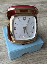 Vintage Westclox Wayfarer Red Travel Alarm Clock – Germany – With Original Box