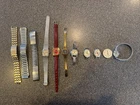 11pc Vintage Watch Lot for Parts Seiko Bulova Timex Wittnauer
