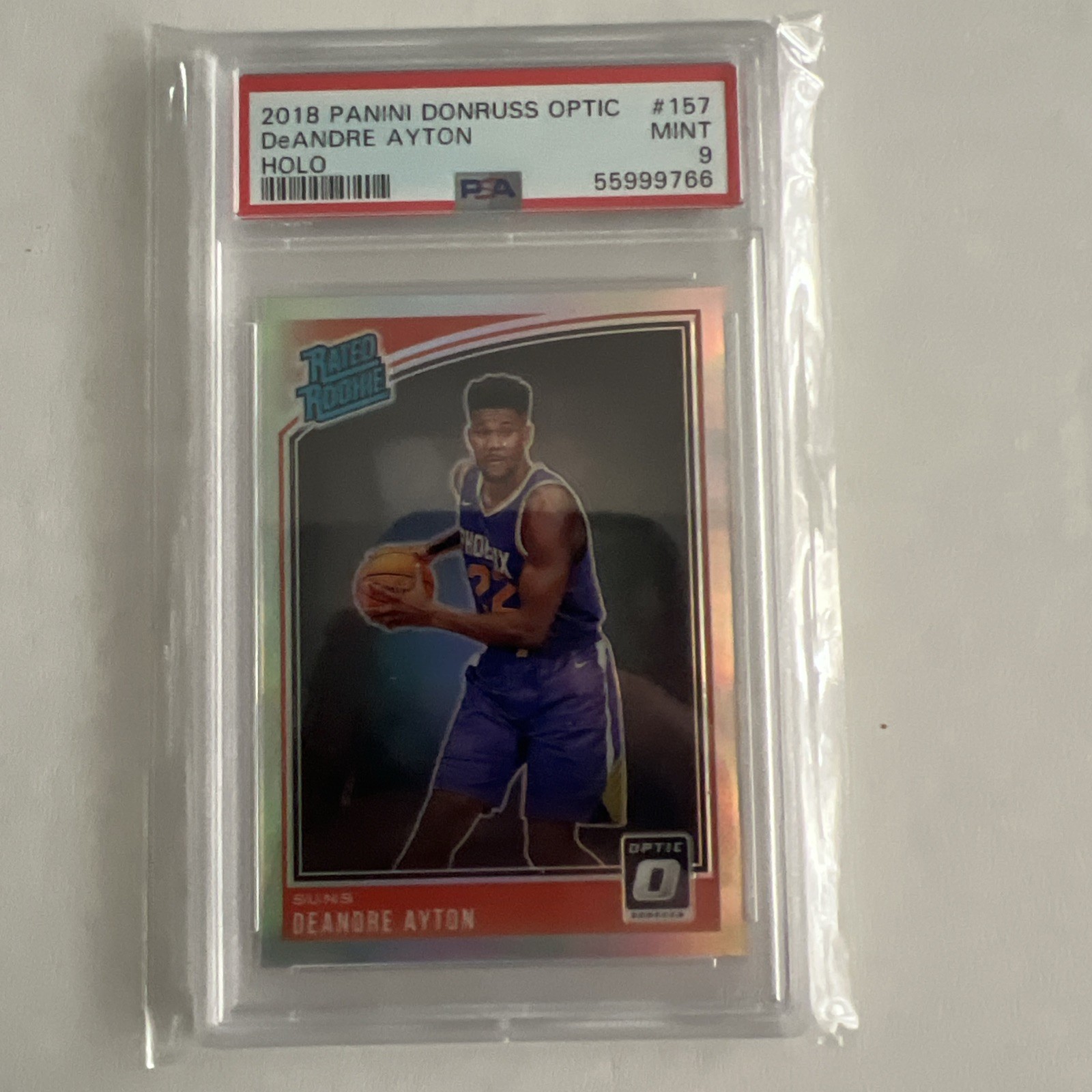 2018-19 Panini Donruss Optic - Rated Rookie DeAndre Ayton #157 Holo Prizm (RC)