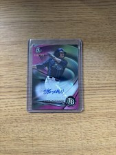 2022 Bowman Platinum Prospects Kyle Manzardo Auto Pink SN32/199 Rays #TOP-87