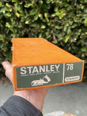 Vintage Stanley Unused 78 Rabbet Plane w/box + Instructions