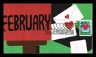 DR JIM STAMPS US COVER LOVE VALENTINES DAY FDC HAND MADE LIMITED EDITION 4 OF 4