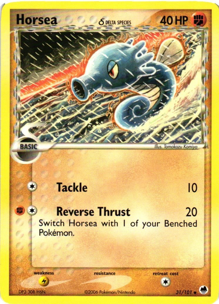 Horsea -  (Delta Species) Uncommon Dragon Frontiers 31/101 LP