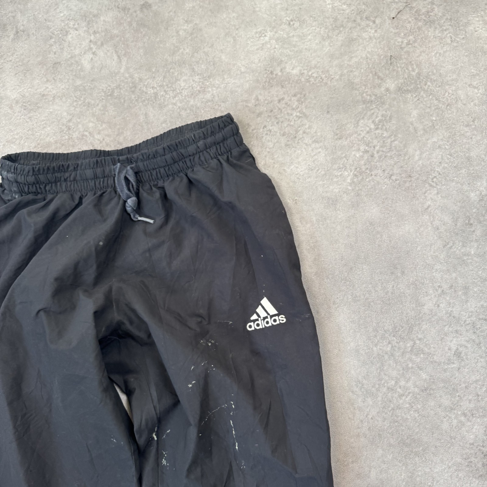 Adidas Track Pants Mens Medium Primegreen Straight Fit Sports Joggers Black thumbnail 4