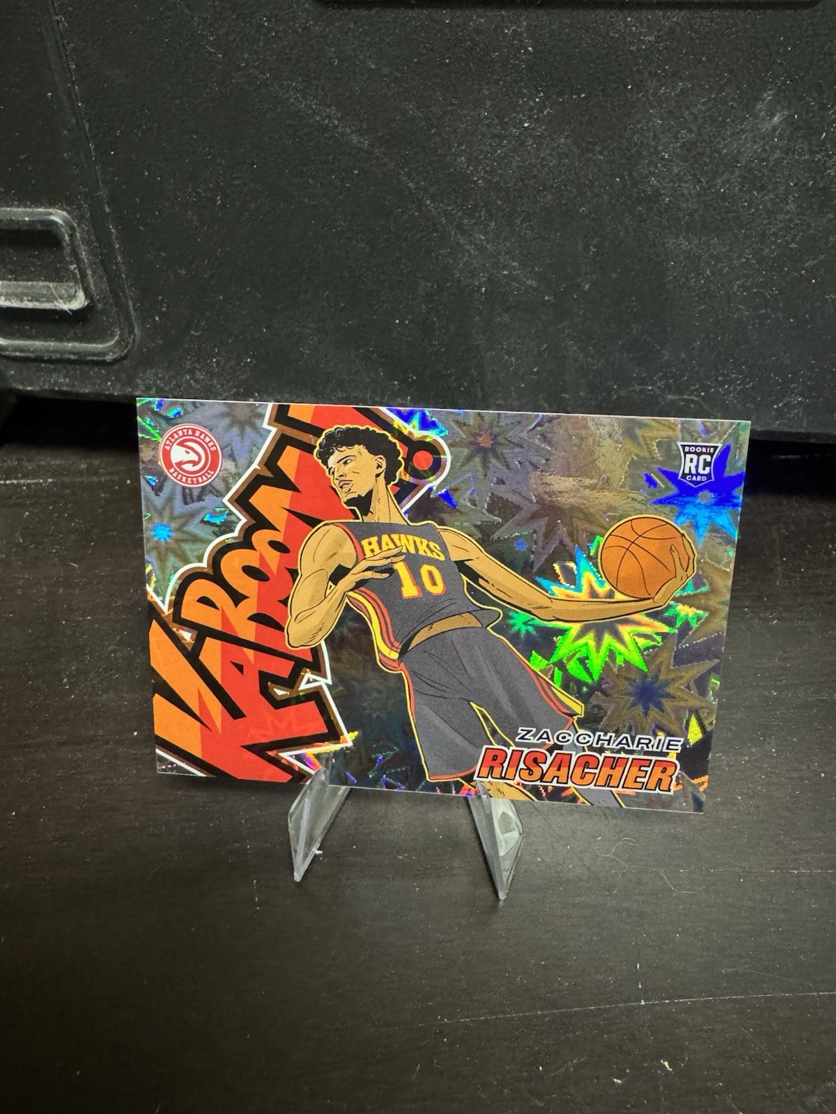 2024-25 Panini Revolution Zaccharie Risacher #16 Horizontal Kaboom RC Atlanta 