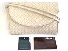 Bottega Veneta Intrecciato Lamb Leather 3-Way Crossbody Bag Beige Adjustable