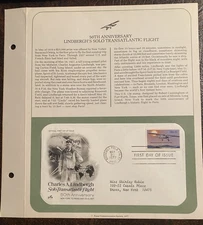 Postal Commemorative Society - 1977 Lindbergh's Flight - 1710 - FDC