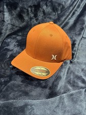 Hurley M Micro Icon Mens Flexfit Cap Orange L/XL Free Shipping